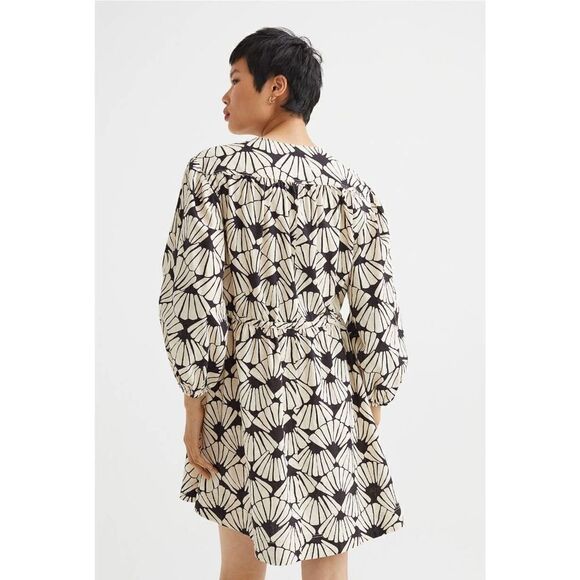 H&M Linen Blend Printed Dress Shells New - Picture 10 of 12